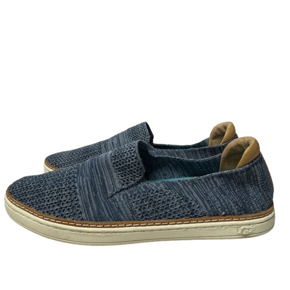UGG Sammy Knit Slip-on Sneakers Womens 10 Heather Blue Comfort Loafers 1092779 - Picture 3 of 15